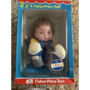 Vintage 1970s Fisher Price Joey Lapsitter Boy Original Outfit Doll New